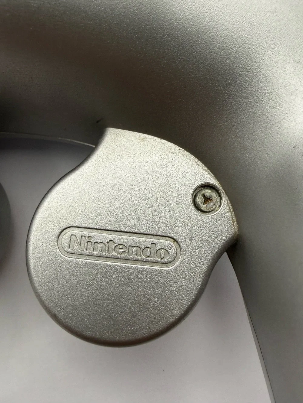 Lot of 2 OEM Gamecube Controllers - Pair Of Silver & Black Tested Original
